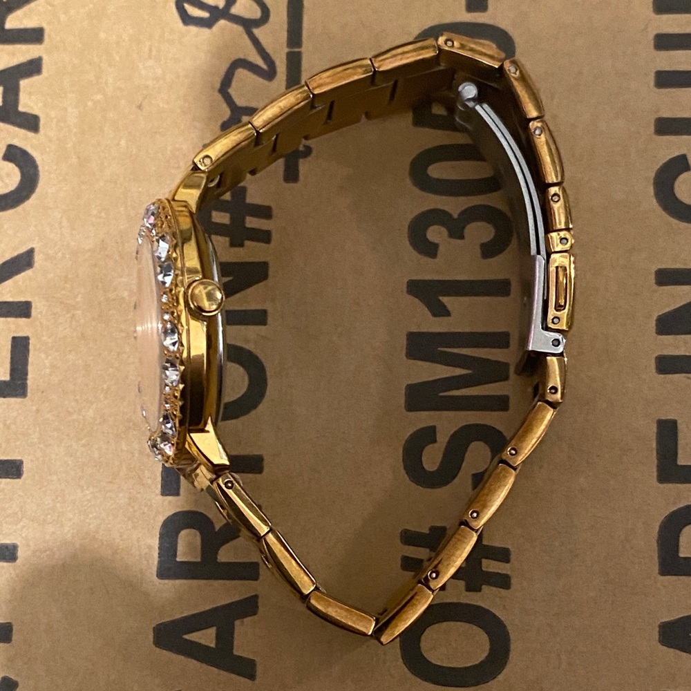 GBG Los Angeles Gold Watch with Crystal Accents. YES OFFER$ WELCOME - Picture 5 of 6